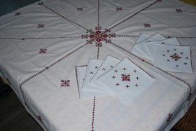 Square Moroccan tablecloth