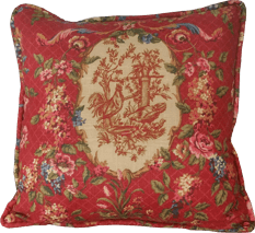 Coussin waverly classique avec forme.