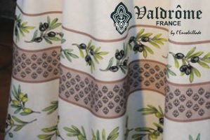 Garance naturel 100% cotton coated tablecloth.