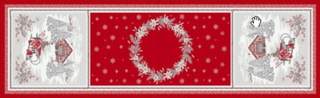 Table runner Savoie red