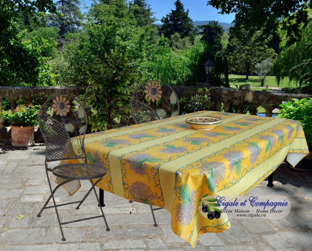 La nappe provencale enduite - ramatuelle écru. Image pour la nappe ramatuelle écru enduite
