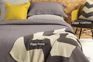 Ziggy ensemble - throw and cushion.